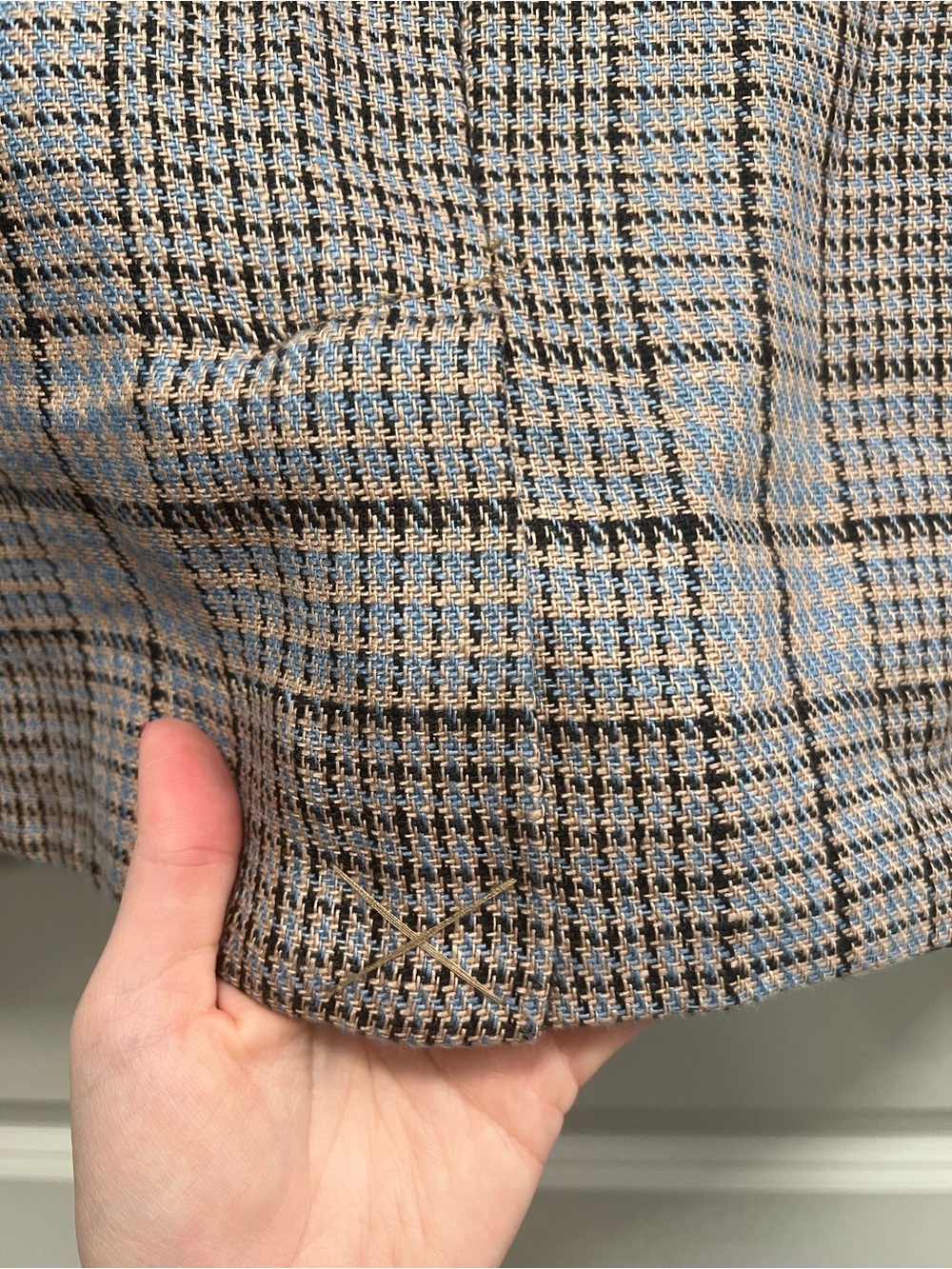 Free People Plaid Tailored Blazer Jacket - XS - Picture 6 of 7